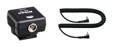 Nikon AS-15 Hot shoe adapter  SC-15 Coiled Sync cord set for Speedlight