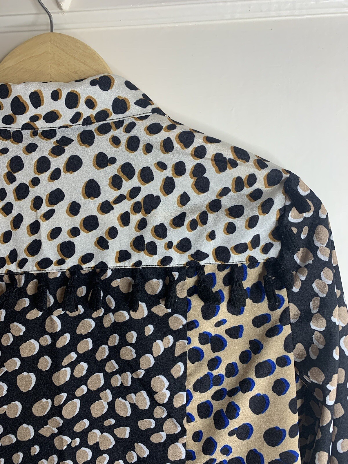 Never Fully Dressed Button Up Leopard Print Satin… - image 10