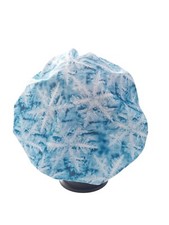 Bouffant surgical scrub hat cap women blue snowflakes christmas winter