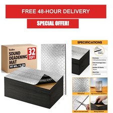 Automotive Sound Deadening Mat 32 Sq Ft 5mm Foam Insulation Sheets
