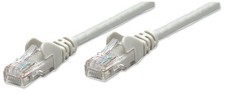 Image of Intellinet Network Patch Cable, Cat6, 2m, Grey, CCA, U/UTP, PVC, RJ45, Gold Plat