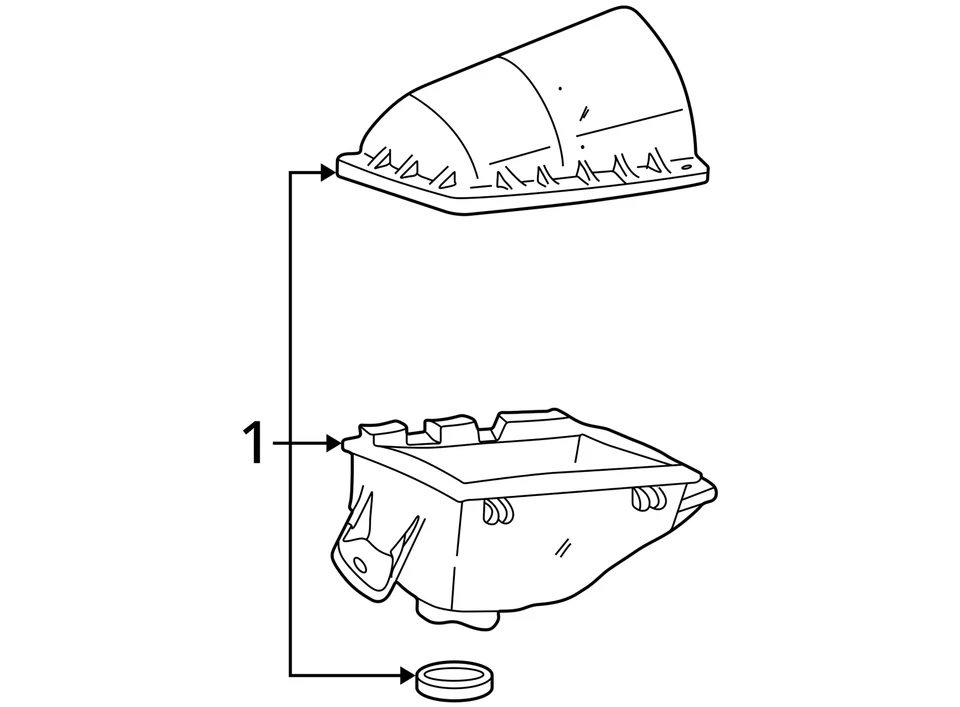 (LOCAL PICKUP ONLY) Air Cleaner 4.6L Without Police Package Fits 03-04 CROWN VIC - Image 4 of 4