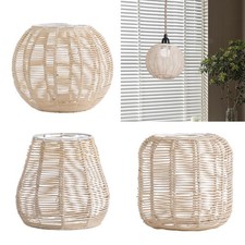 Gewebter Rattan-Lampenschirm, Hängelampenschirm für Restaurant, Teehaus,
