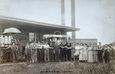 Mulvane KS Kansas Creamery in Mulvane KS Kansas 1910 RPPC Photo Postcard COPY