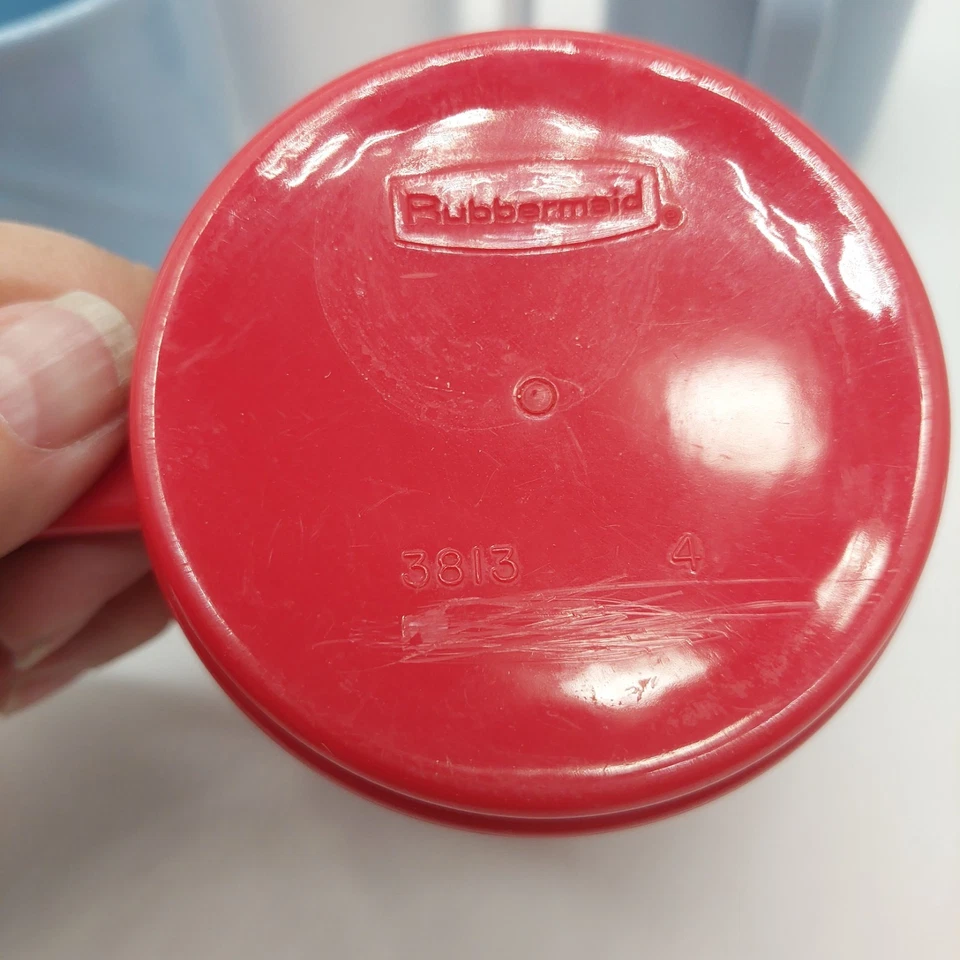 Rubbermaid Melamine Coffee Tea Cups Mugs Set Of 4 Multi-colored Vintage  - Image 4 of 4