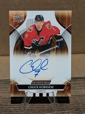 CHUCK KOBASEW 2024-25 Engrained Icons AUTO SP Upper Deck UD #CA-UC on card Auto