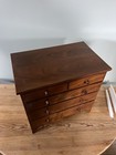 Antique Miniature Federal Style Walnut Chest Of Drawers Dresser AAFA Rustic Farm — photo 5
