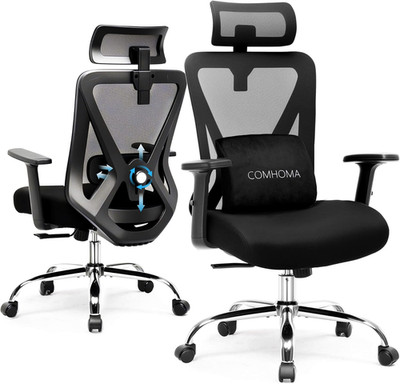 Ergonomic Big & Tall Gaming Chair 350 LBS with Lumbar Support & Headrest