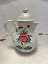 Kaffeekanne - August Warnecke Friesenrose - handgemaltes Dekor Ostfriesland