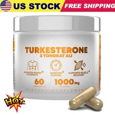 Turkesterone 1000 Mg Natural Capsules Supplement Muscle Growth & Recovery 60 Pcs