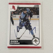 2010-11 Score Radek Dvorak #225 Auto Autograph Signed Florida Panthers