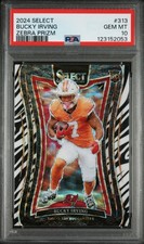 PSA 10 (POP 1)  Bucky Irving **CASE HIT** Zebra Prizm Suite Level Rookie Card 