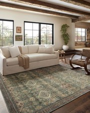 Loloi Magnolia Home by Joanna Gaines Sinclair Collection SIN-03 Turquoise/Multi 