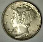 1923 Mercury Silver Dime Extra Fine 10c US XF Type Coin