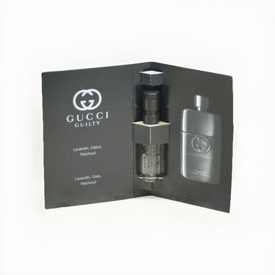 GUCCI GUILTY POUR HOMME PARFUM 1 x SAMPLES 0.06 FL. OZ. 1.5 ML