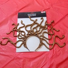LOT of 5 Medusa Extra Small Snake Headband For Child Goldtone Costume