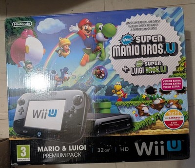 Nintendo Wii U Console     Mario And Luigi Premium Pack New