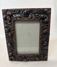 Vintage Oak Leaf & Acorn Picture Frame Rustic...