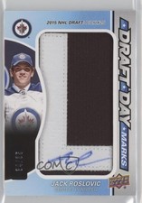 2017 SP Game Used Draft Day Marks Rookies 34/35 Jack Roslovic #DDM-JR Auto 0nn