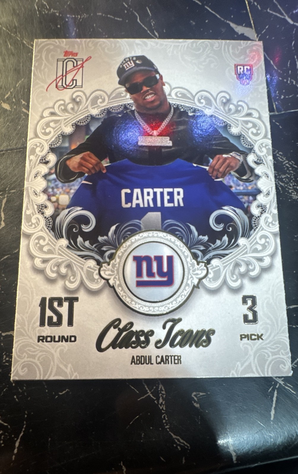 2025 Topps Signature Class - Class Icons Abdul Carter #CI-16 Green /150 (RC)
