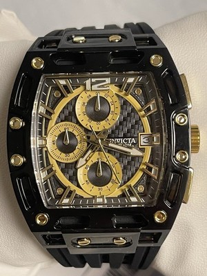 - Invicta S1 Rally Allogrip Men42mm Black Tone Case Black+GoldMetal Dial Black