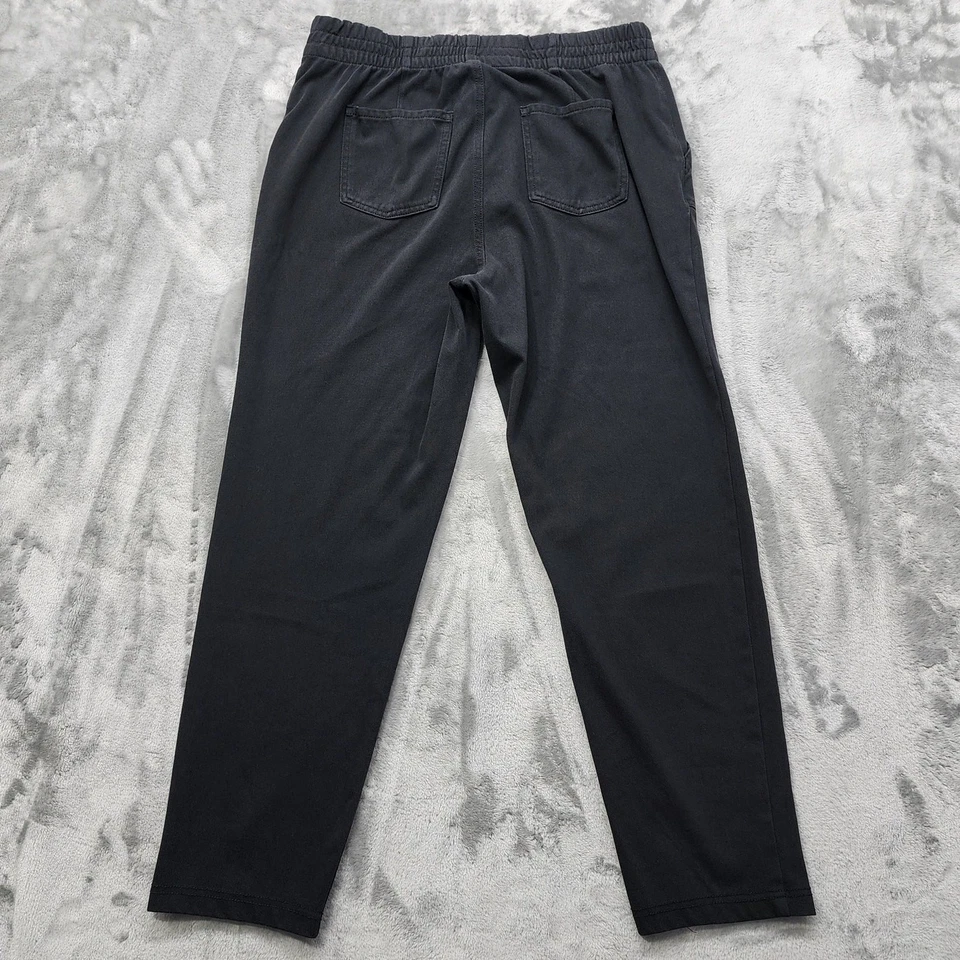 Pantalones 32 Degrees para mujer M negros elásticos de sarga tejidos cintura elástica informales Foto 2 de 4