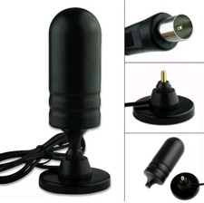 ANTENNA TV PORTATILE PER DIGITALE TERRESTRE AUTO E CAMPER AMPLIFICATA 35DB DVB-T