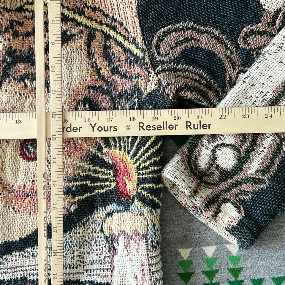 Suéter tapiz vintage para mujer talla única Navidad ángeles invierno recortado B5 Foto 4 de 4