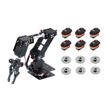 6DOF Mechnical Arm Robot + 6PCS MG996R Analog Servo + 6PCS Metal Servo Wheel tp1