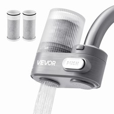 Faucet Mount Water Filters Sink Water Purifier for Kitchen Gray Vertical