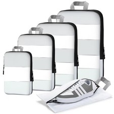 5 Pack Compression Packing Cubes Travel Luggage Storage Bag Organizer Set