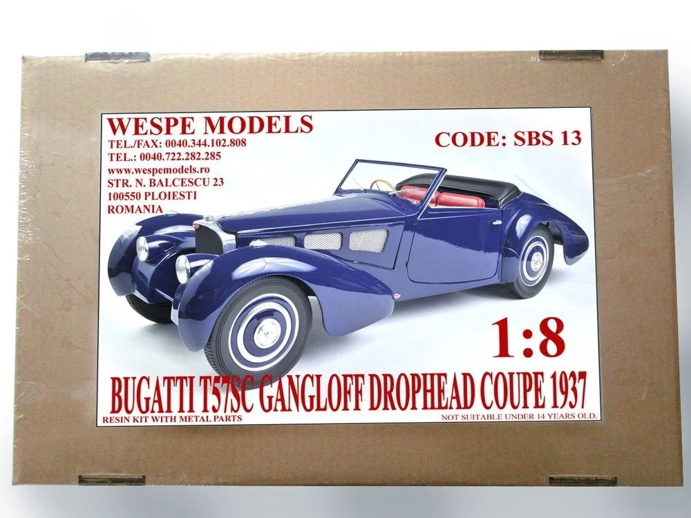 Kit Maquette 1/8 Wespe Models - Bugatti Type 57S Atalante (Résine, Neuf)