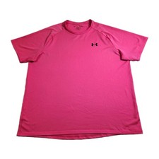Under Armour The Tech Tee Shirt Mens XL Pink Short Sleeve Performance Activewear