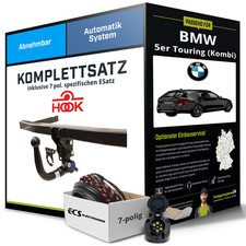 Für BMW 5er Touring (Kombi) Typ F11 Anhängerkupplung abnehmbar +eSatz 7pol 14-