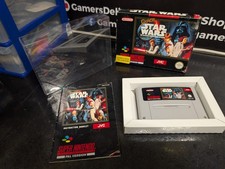 Nintendo SNES Super Star Wars Game PAL, Boxed with Manual