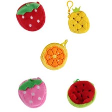 Cartoon Plush Coin Purse Cute Fruit Coin Pouc...