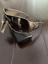 DG Gafas Mujeres Gafas de sol Moda Tonos Envoltura Leopardo Vintage Estampado Animal Nuevo