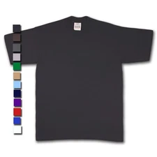 Pro Club Plain Blank Men's Heavy Weight Short Sleeve T-Shirts Tall Crew Tees
