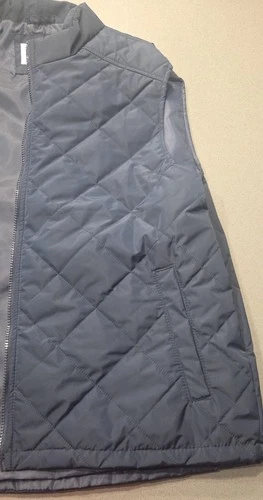 Goodfellow & Co Men's Quilted Navy Blue Zip Up Puffer Vest With Side Pockets XL image 10