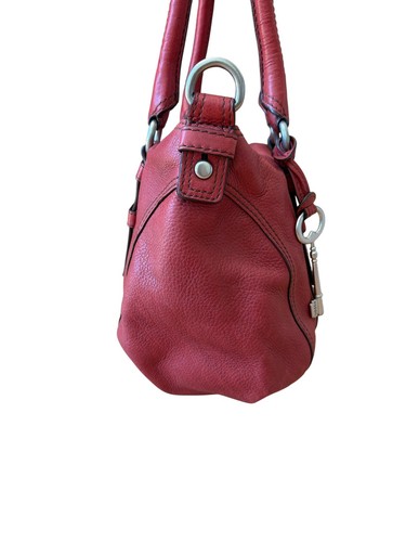 VTG Fossil Maddox Embossed Buttery Soft Leather Satchel Handbag Brick Red Purse, $34.99 - Photo 7