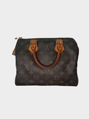 LOUIS VUITTON Speedy 25 Monogram Handbag M41528 (Key Missing) Mini Boston Bag
