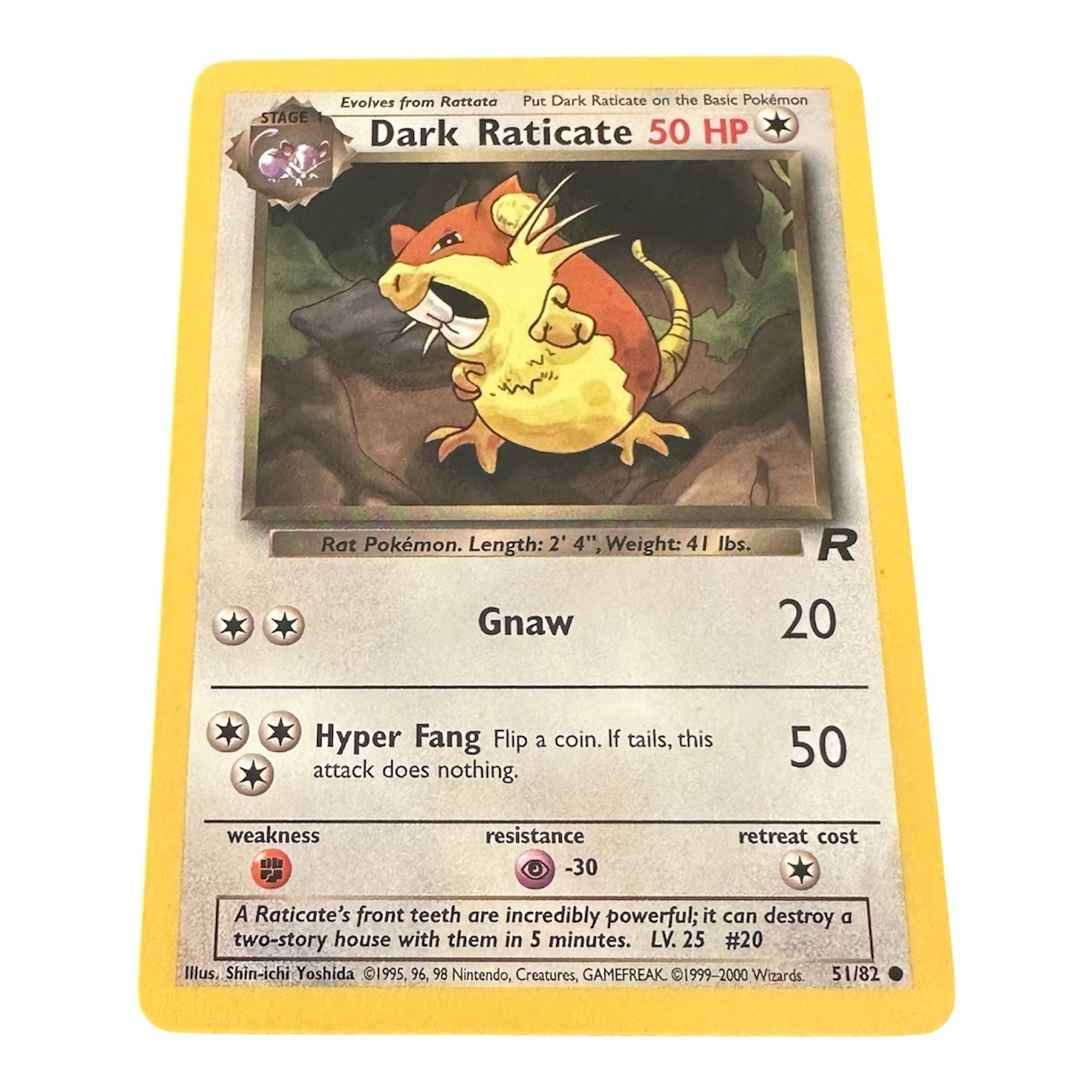 Pokemon - Dark Raticate #51/82 - Team Rocket Unlimited - Buy 3 Get 2 Free