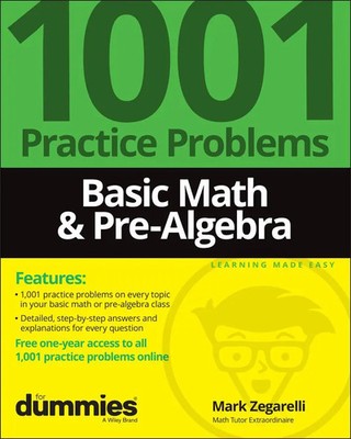 Basic Math & Pre-Algebra Mark Zegarelli Taschenbuch Englisch 2022