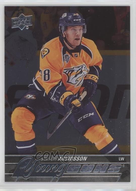 2015-16 Upper Deck Young Guns Silver Foil Board Viktor Arvidsson #222 p2i