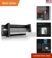 AIRBLAZE S10, Universal Fireplace Blower Fan Kit 10” with Wireless 10-Speed C...