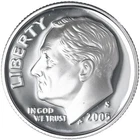 2005 S SILVER ROOSEVETT DIME