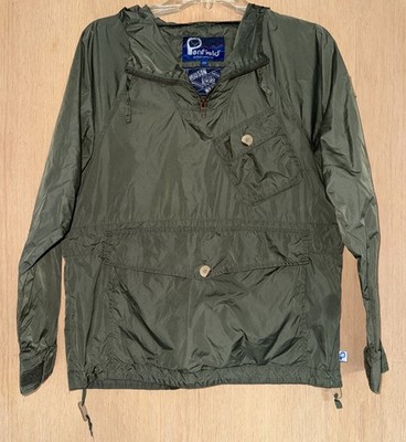 Vintage Penfield Hudson Wax Cloth Green Anorak Quarter Zip Jacket Women s XS