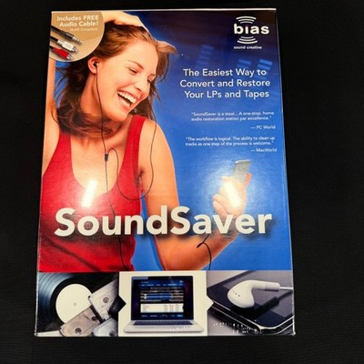 BIAS SoundSaver LP Tape to MP3 Audio Restoration Software Mac/PC NEW SEALED!
