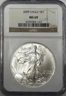 2009 Silver Eagle NGC MS69