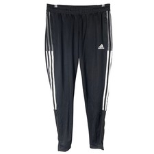 Adidas NWT Aeroready Small Black Soccer Sweatpants Women's Stripped